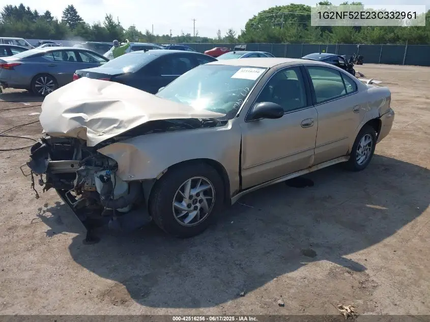 2003 Pontiac Grand Am Se1 VIN: 1G2NF52E23C332961 Lot: 42516256