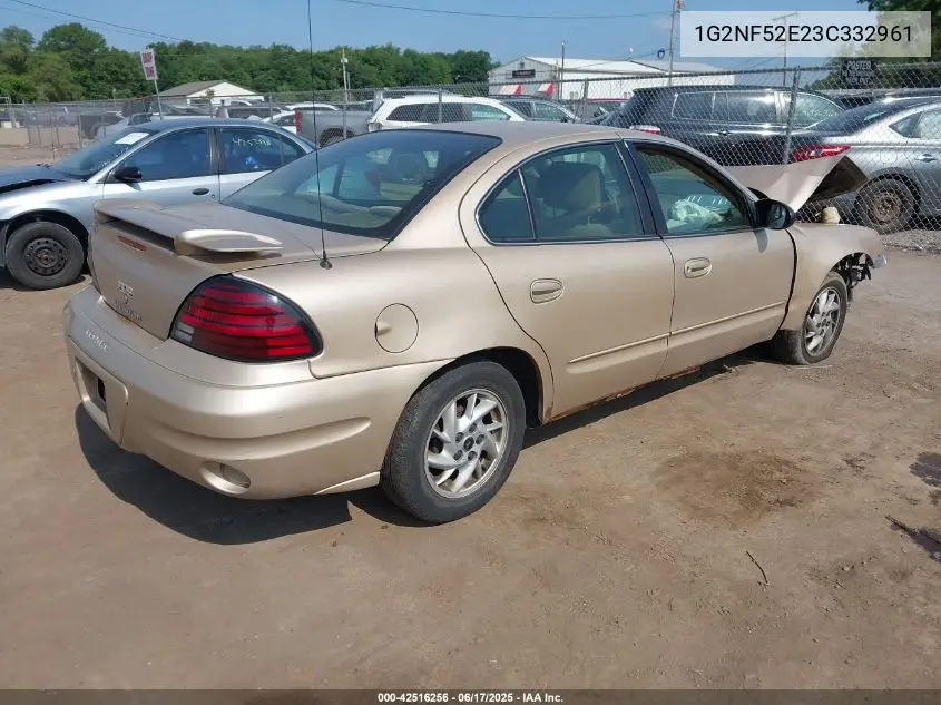2003 Pontiac Grand Am Se1 VIN: 1G2NF52E23C332961 Lot: 42516256