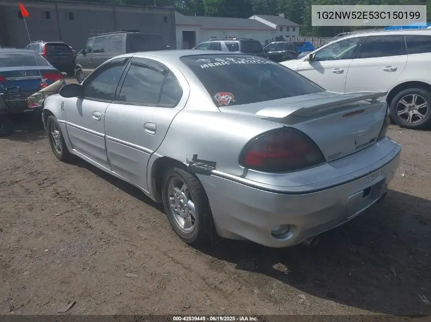 2003 Pontiac Grand Am Gt VIN: 1G2NW52E53C150199 Lot: 42539449