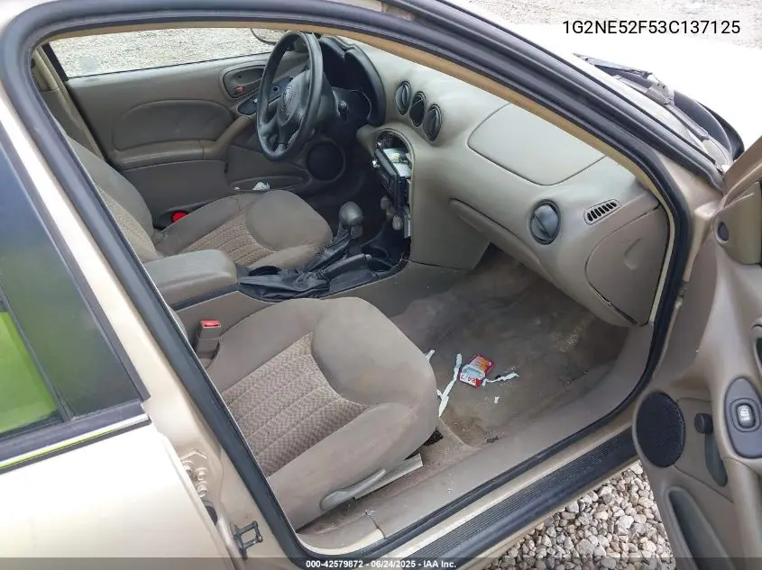2003 Pontiac Grand Am Se VIN: 1G2NE52F53C137125 Lot: 42579872
