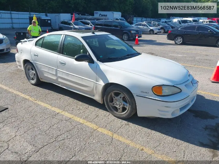 2003 Pontiac Grand Am Gt VIN: 1G2NW52E83M568587 Lot: 42635052