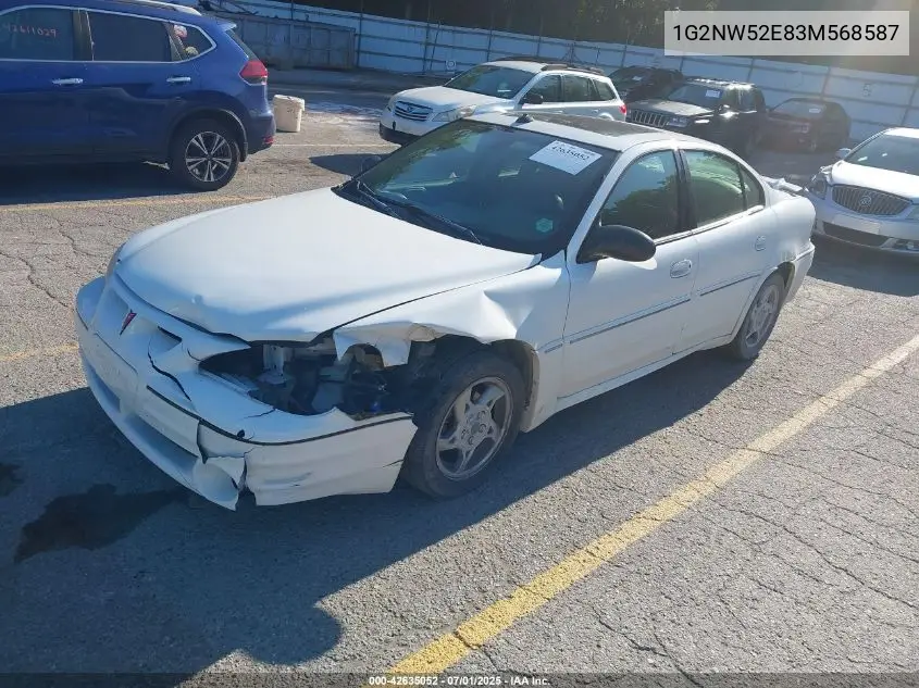 2003 Pontiac Grand Am Gt VIN: 1G2NW52E83M568587 Lot: 42635052