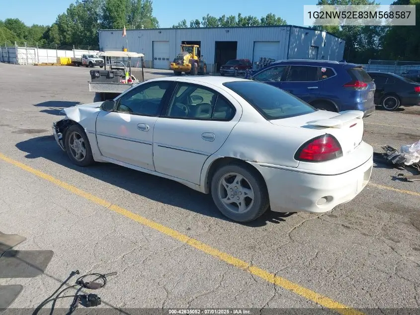 2003 Pontiac Grand Am Gt VIN: 1G2NW52E83M568587 Lot: 42635052