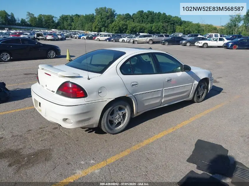 2003 Pontiac Grand Am Gt VIN: 1G2NW52E83M568587 Lot: 42635052