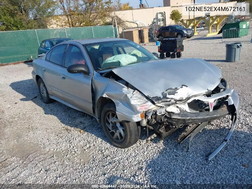 2004 Pontiac Grand Am Se1 VIN: 1G2NE52EX4M672161 Lot: 40664447