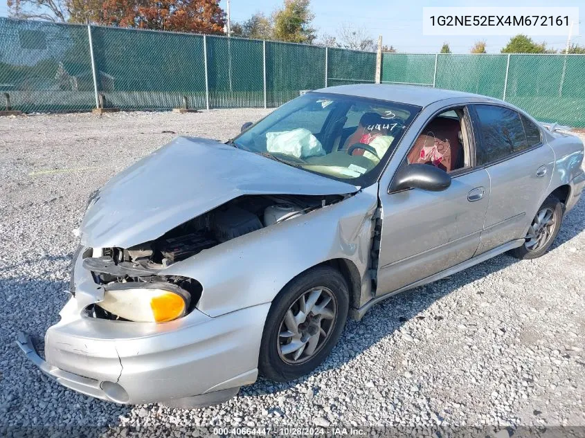 2004 Pontiac Grand Am Se1 VIN: 1G2NE52EX4M672161 Lot: 40664447