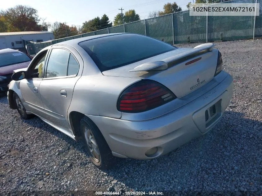 2004 Pontiac Grand Am Se1 VIN: 1G2NE52EX4M672161 Lot: 40664447