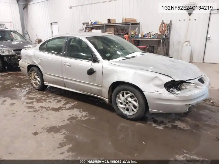 2004 Pontiac Grand Am Se1 VIN: 1G2NF52E24C134219 Lot: 42056275