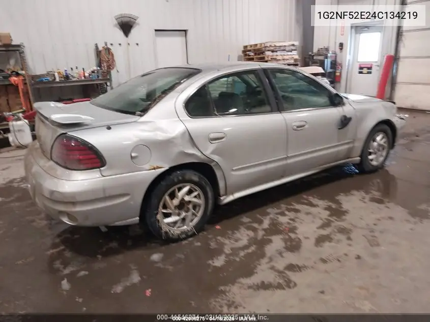 2004 Pontiac Grand Am Se1 VIN: 1G2NF52E24C134219 Lot: 42056275