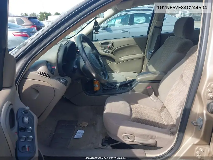 2004 Pontiac Grand Am Se1 VIN: 1G2NF52E34C244504 Lot: 42070935