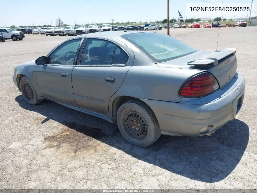 2004 Pontiac Grand Am Se1 VIN: 1G2NF52E84C250525 Lot: 42140148