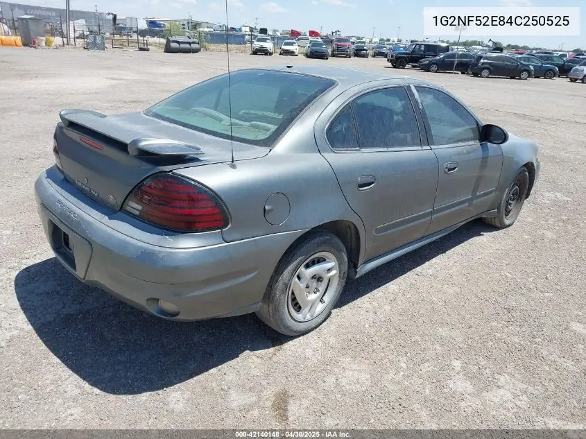 2004 Pontiac Grand Am Se1 VIN: 1G2NF52E84C250525 Lot: 42140148