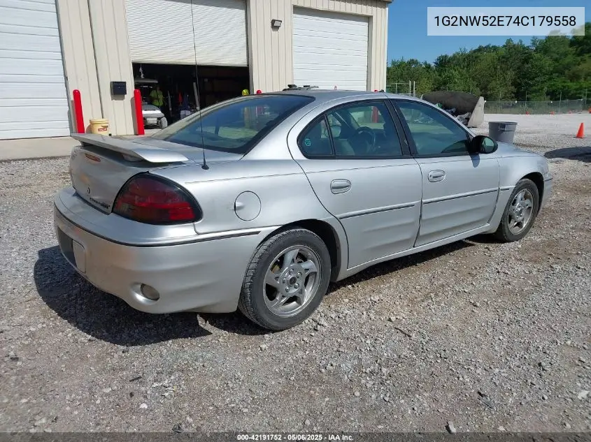 2004 Pontiac Grand Am Gt VIN: 1G2NW52E74C179558 Lot: 42191752