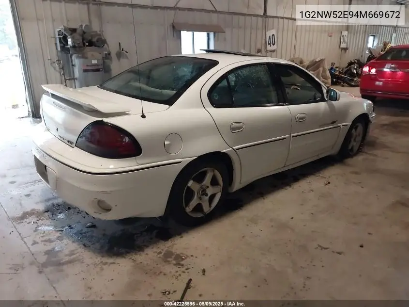 2004 Pontiac Grand Am Gt VIN: 1G2NW52E94M669672 Lot: 42225596