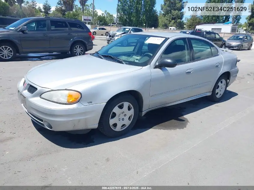 2004 Pontiac Grand Am Se1 VIN: 1G2NF52E34C251629 Lot: 42257619