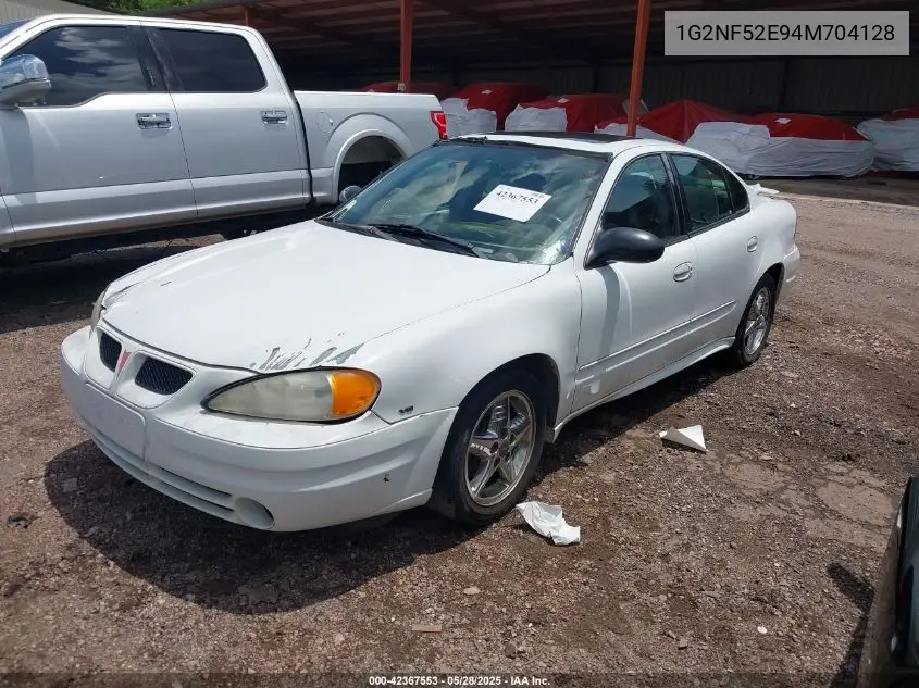 2004 Pontiac Grand Am Se1 VIN: 1G2NF52E94M704128 Lot: 42367553
