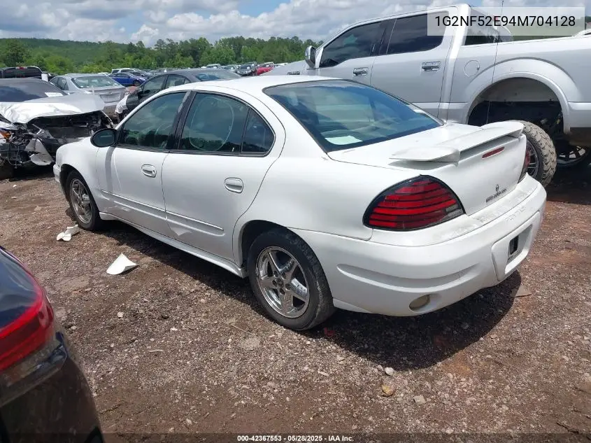 2004 Pontiac Grand Am Se1 VIN: 1G2NF52E94M704128 Lot: 42367553