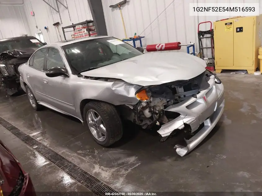 2004 Pontiac Grand Am Se1 VIN: 1G2NF52E54M516593 Lot: 42382758