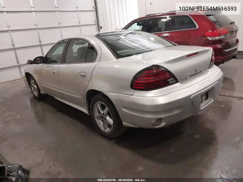 2004 Pontiac Grand Am Se1 VIN: 1G2NF52E54M516593 Lot: 42382758