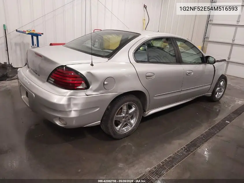 2004 Pontiac Grand Am Se1 VIN: 1G2NF52E54M516593 Lot: 42382758