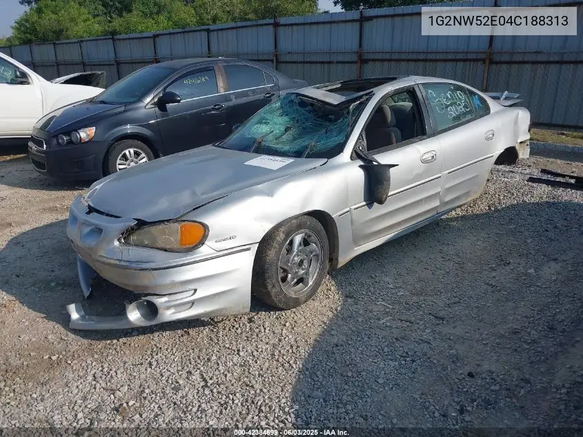 2004 Pontiac Grand Am Gt VIN: 1G2NW52E04C188313 Lot: 42384699