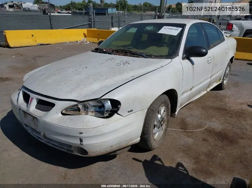 2004 Pontiac Grand Am Se1 VIN: 1G2NF52E24C185526 Lot: 42500940