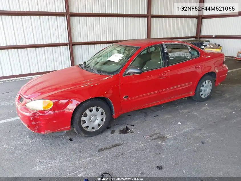 2004 Pontiac Grand Am Se1 VIN: 1G2NF52F44M521065 Lot: 42518771