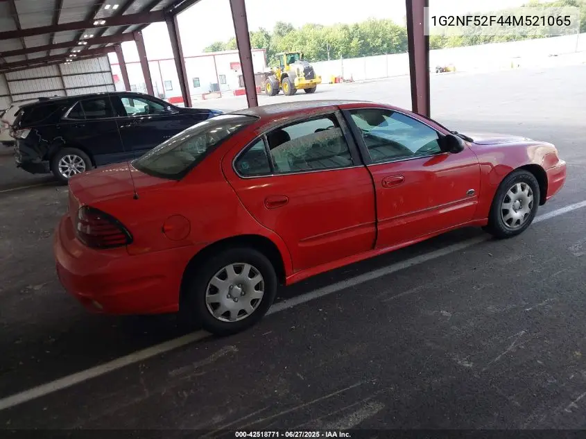 2004 Pontiac Grand Am Se1 VIN: 1G2NF52F44M521065 Lot: 42518771