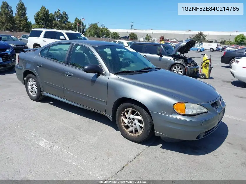 2004 Pontiac Grand Am Se1 VIN: 1G2NF52E84C214785 Lot: 42529688