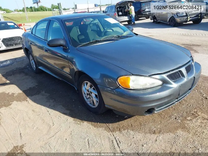2004 Pontiac Grand Am Se1 VIN: 1G2NF52E64C208421 Lot: 42565209