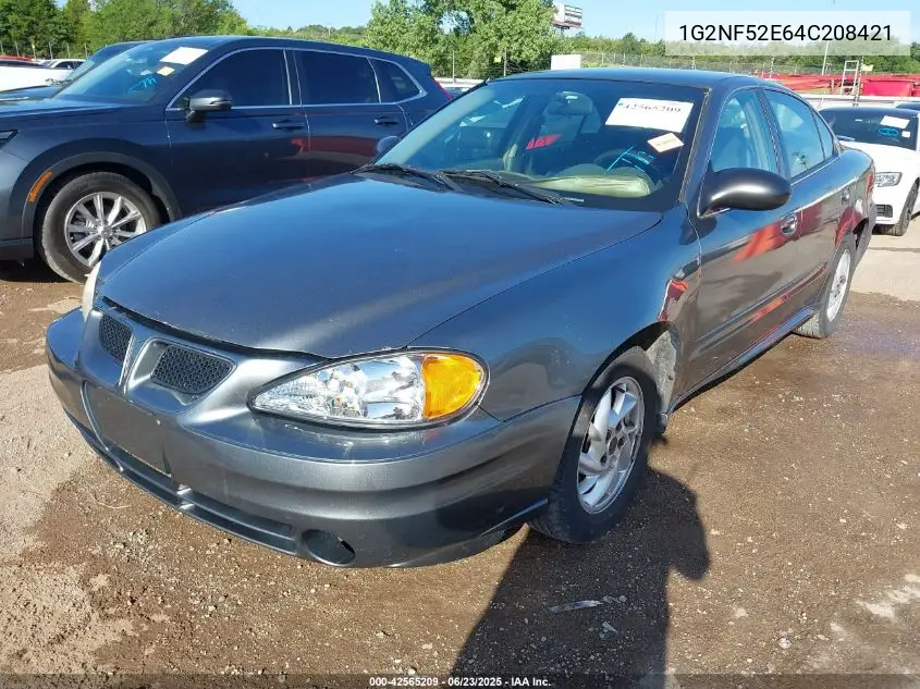 2004 Pontiac Grand Am Se1 VIN: 1G2NF52E64C208421 Lot: 42565209