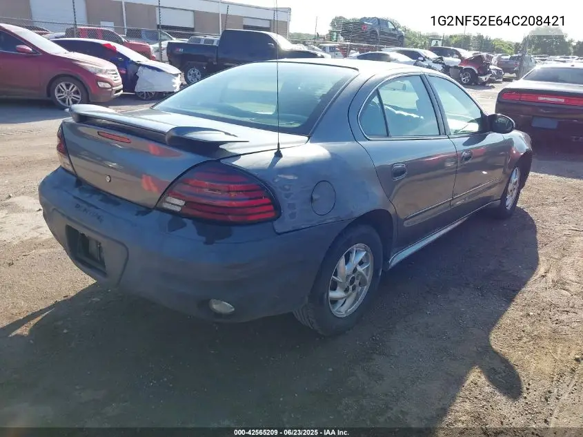 2004 Pontiac Grand Am Se1 VIN: 1G2NF52E64C208421 Lot: 42565209