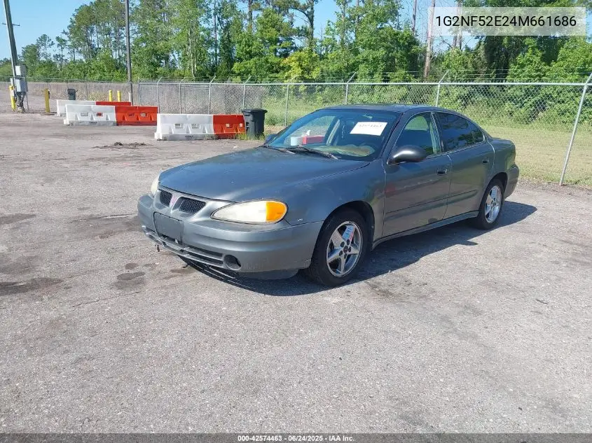 2004 Pontiac Grand Am Se1 VIN: 1G2NF52E24M661686 Lot: 42574463