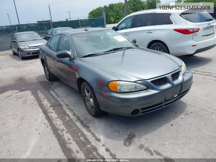 2004 Pontiac Grand Am Se1 VIN: 1G2NF52E54M552008 Lot: 42615758