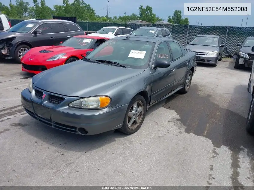 2004 Pontiac Grand Am Se1 VIN: 1G2NF52E54M552008 Lot: 42615758