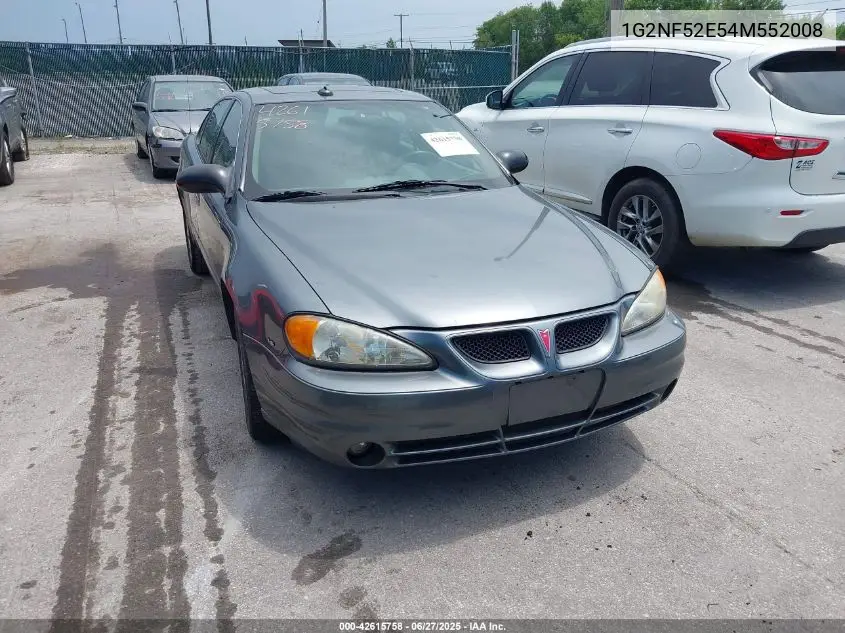 2004 Pontiac Grand Am Se1 VIN: 1G2NF52E54M552008 Lot: 42615758