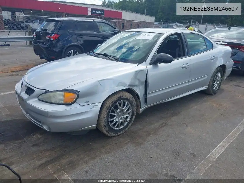 2005 Pontiac Grand Am Se VIN: 1G2NE52E35M246607 Lot: 42542852