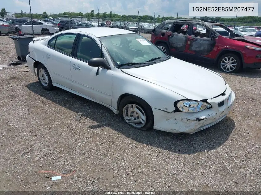 2005 Pontiac Grand Am Se VIN: 1G2NE52E85M207477 Lot: 42571289