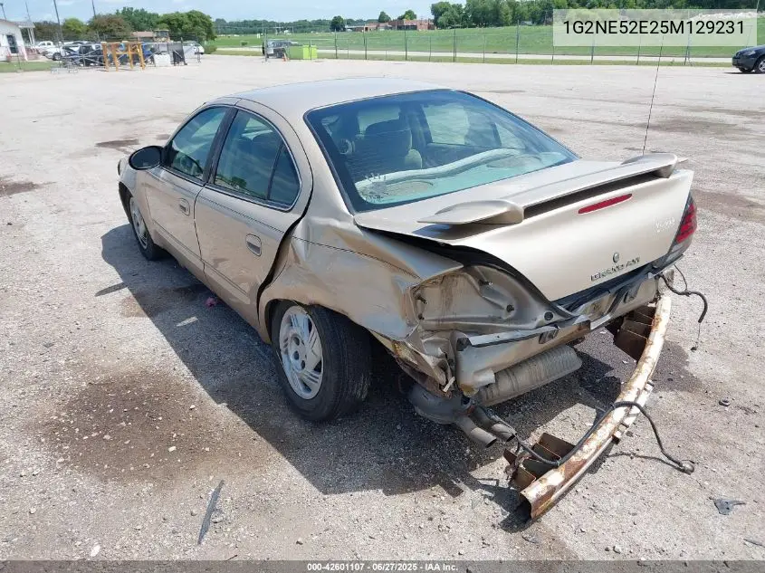 2005 Pontiac Grand Am Se VIN: 1G2NE52E25M129231 Lot: 42601107