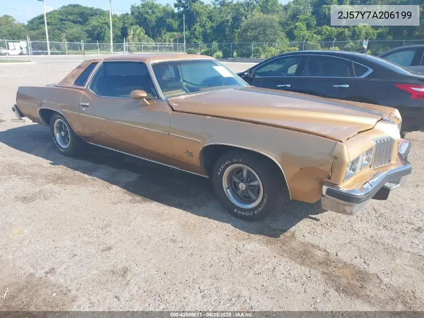 1977 Pontiac Grand Prix VIN: 2J57Y7A206199 Lot: 42586611