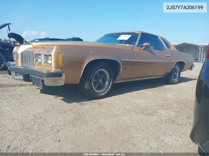 1977 Pontiac Grand Prix VIN: 2J57Y7A206199 Lot: 42586611
