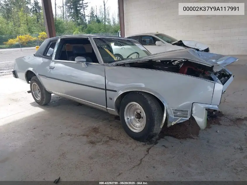 1979 Pontiac Grand Prix VIN: 00002K37Y9A117991 Lot: 42292759