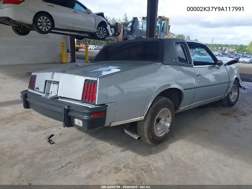 1979 Pontiac Grand Prix VIN: 00002K37Y9A117991 Lot: 42292759