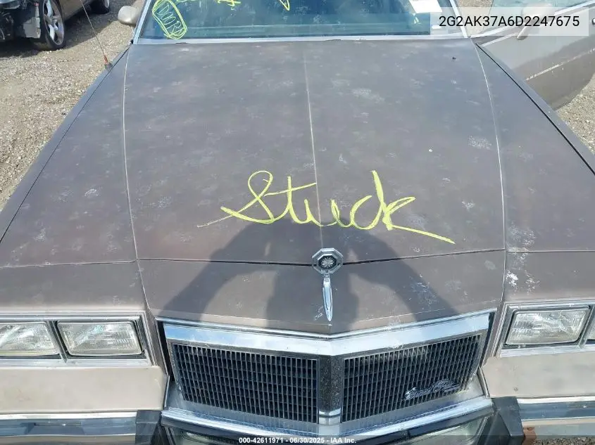 1983 Pontiac Grand Prix Lj VIN: 2G2AK37A6D2247675 Lot: 42611971