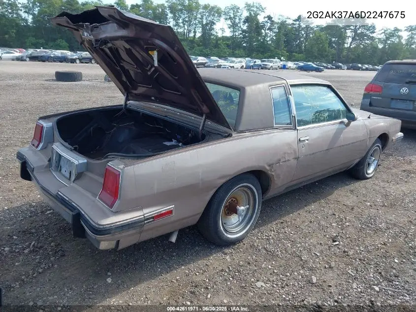 1983 Pontiac Grand Prix Lj VIN: 2G2AK37A6D2247675 Lot: 42611971