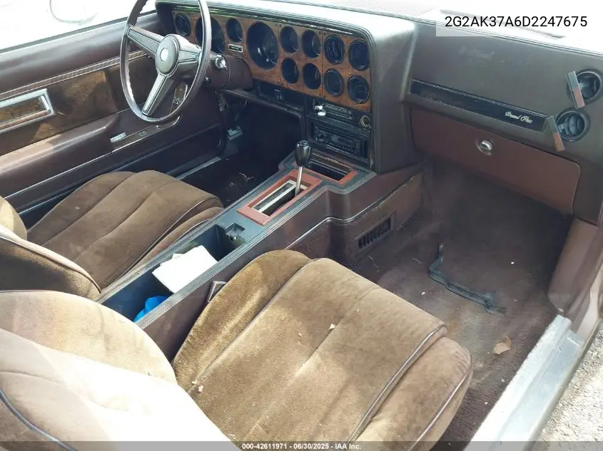 1983 Pontiac Grand Prix Lj VIN: 2G2AK37A6D2247675 Lot: 42611971