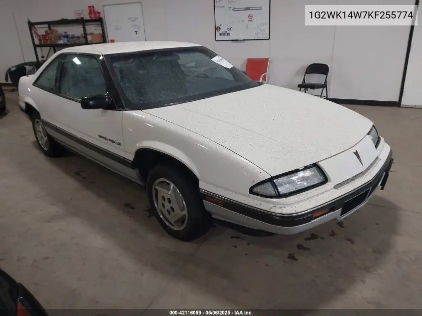 1989 Pontiac Grand Prix Le VIN: 1G2WK14W7KF255774 Lot: 42116059