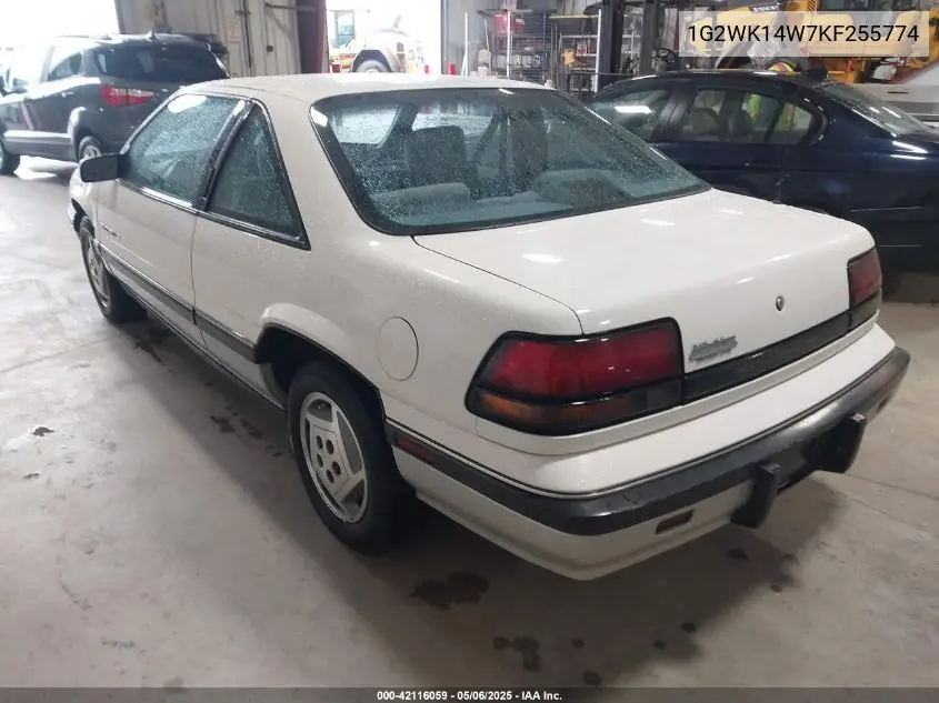 1989 Pontiac Grand Prix Le VIN: 1G2WK14W7KF255774 Lot: 42116059