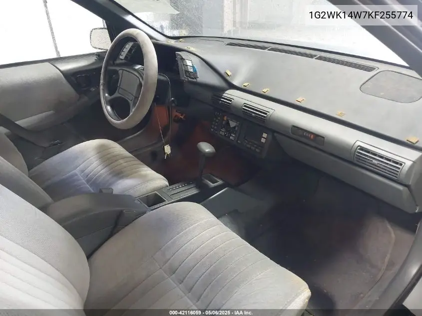 1989 Pontiac Grand Prix Le VIN: 1G2WK14W7KF255774 Lot: 42116059