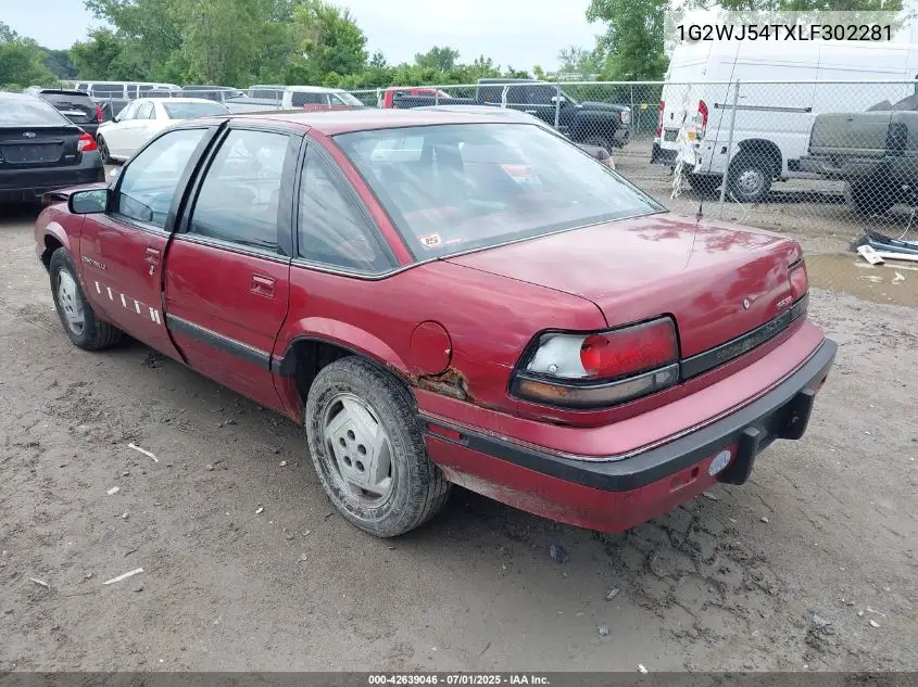 1990 Pontiac Grand Prix Le VIN: 1G2WJ54TXLF302281 Lot: 42639046